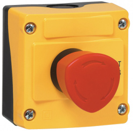 LBX17501, Emergency Stop Button In Housing, 1 Break Contact (NC), IP66, Baco