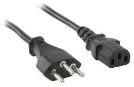 CABLE-735-10, Сетевой кабель с разъемом для Швейцарии - IEC320 C13 10 Тип 12-Штекер C13-Разъем 10.0 m, Valueline