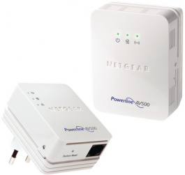 XWNB5201-100PES, Powerline WiFi kit: XWN5001 & XAV5201 1 x 10/100 500 Mbps, NETGEAR