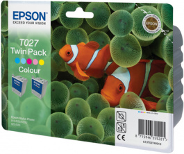 T027403, Ink twin pack T027 multicoloured, Epson