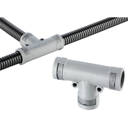 SVTR-121212, T piece fitting grey 3 x NW12, PMA AG (Cable protection)