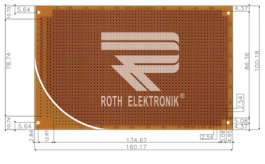 RE319-HP, Laboratory card Phenol hard-paper FR2, Roth Elektronik