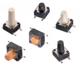 430182070816, Tactile Switch SMT Black, WURTH Elektronik