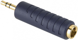 SAP042, Адаптер наушников 1 x штекер, стерео 3.5 mm - 1 x соединение разъема, стерео гнездо 6.3 mm штекер – розетка, Bandridge