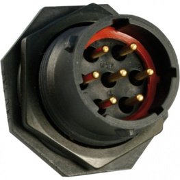 UTS7147PSCR, Panel Mount Plug UTS Trim Trio UTS Poles=7 Plug Housing size14, Souriau Esterline Sunbank