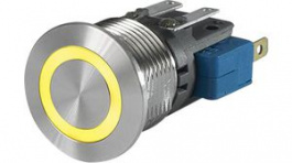 3-102-627, Переключатель: антивандальный; Пол: 2; SPDT; 0,1A/30ВDC; ON-(ON), Schurter