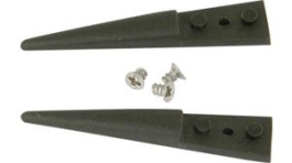 A249SV, Kit of 2 PVDF Tips and 3 Screws ESD Straight/Strong/Thick 40mm, Ideal-Tek