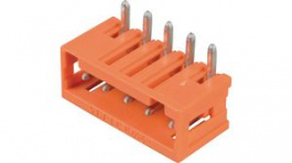 734-265, THT Male Header, 3.81mm, Horizontal, 5 Poles, Wago