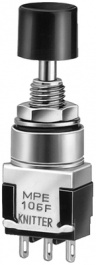 MPE 206R, Push-button Switch on-(on) 2P, Knitter-switch