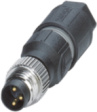 1441024 Cable plug M8, 3 Poles