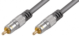 Video cable RCA 75 ohm RCA-Plug RCA-Plug 10 m, Video cable RCA 75 ohm RCA-Штекер RCA-Штекер 10 m, Wentronic