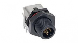 1200700242, Micro-Change (M12) PCB Mounting Receptacle 5 Poles Male Straight, Molex