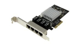ST4000SPEXI, PCI Express Gigabit Adapter Network Card, 4x RJ45 10/100/1000, PCI-E x4, StarTech.com