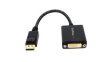 DP2DVI2 Adapter with Latches, DisplayPort Plug / DVI-I Socket