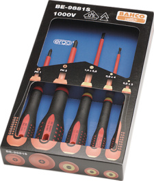 BE-9882S, Набор: набор отверток; Кол-во шт:5; 1кВAC, Bahco