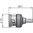 71S107-802N5 Cable plug BNC straight BNC 75 Ohm