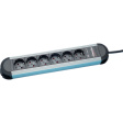 331.012 Outlet Strip PRIMO 12x DE Type F (CEE 7/3) Socket - DE Type F (CEE 7/7) Plug Black / Silver 1.75m