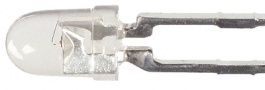 HLMP-K155, LED; 3мм; красный; 2,1-3мкд; 45°; Поверхность: выпуклая, Broadcom (Avago)
