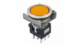 LBW6MP-1T04A, Pilot Light Amber 24 VAC/DC, IDEC