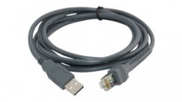 CBA-U01-S07ZAR, USB Data Transfer Cable, 2.13m, Zebra