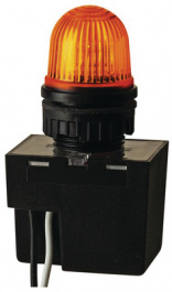 23230055, Flashlight, 22.5mm, yellow, WERMA Signaltechnik