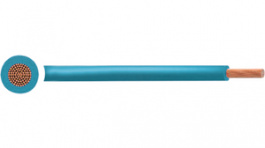 RND 475-00852 [100 м], Flexible Stranded Wire PVC, 6mm², Bare Copper, Light Blue, H07V2-K, 100m, RND Cable