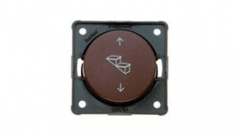 936992501, Wall Push-Button Switch Matte with Imprint INTEGRO 1x (ON)-OFF-(ON) Flush Mount 7.5A 24V Brown, Berker