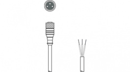 KD U-M8-4A-P1-050, Connection Cable,5 m, LEUZE ELECTRONIC
