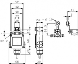 GXE51A1B, Концевой выключатель, Honeywell