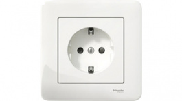 DERAY-HANDY-BOX 1/8 BLUE, Socket, Flush mounted 87 x 87 x 28 mm 16 A 2P + E With Shutters white, SCHNEIDER ELECTRIC