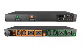 GI30077L, Monitored Power Distribution Unit 8x IEC 60320 C13 Socket/IEC 60320 C19 Socket/RJ45 - CEE Plug, Vertiv