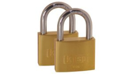K12030D2 [2 шт], Padlock, Pack of 2 Pieces, Brass, 30mm, Kasp