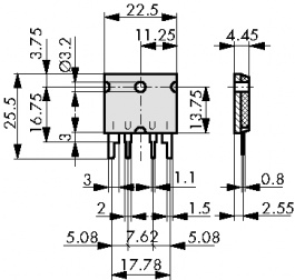 PBV-R100-F1-1.0, Power resistor 0.1 Ohm 10 W +- 1 %, ISABELLENHUTTE