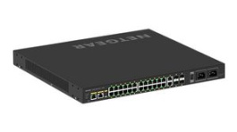 GSM4230UP-100EUS, PoE Switch, Layer 3 Managed, 1Gbps, 1.4kW, RJ45 Ports 26, PoE Ports 24, NETGEAR