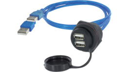 1310-1035-04, Кабель / адаптер; гнездо USB A x2,вилка USB A x2; 1310; IP67, Encitech Connectors