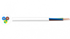 RND 475-00040 [50 м], Mains cable&nbsp;&nbsp; 4 x1 mm2 Copper Unshielded , 300/500 V White, RND Cable