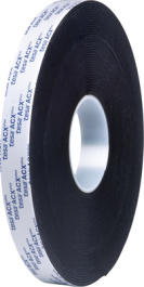 07065 19MM X 25 M BLACK, Acrylic tape black 19 mmx25 m, Tesa