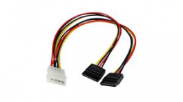 PYO2LP4SATA, Power Extension Cable 304mm Multicolour, StarTech.com