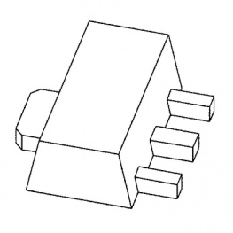 BZV49-C12, Zener diode SOT-89 12 V 1 W, NXP