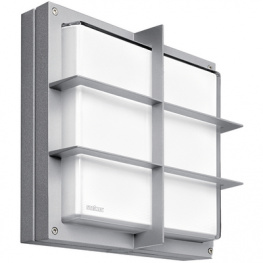L 361 PLAN SILVER, Light fixture with sensor outdoor 26 W silver, Steinel