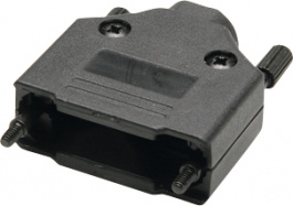 DTPK-P-25-BK-K, Корпус: для разъемов D-Sub; D-Sub HD 44pin, D-sub 25pin; прямой, Encitech Connectors
