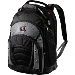 L22.1004.01, Synergy notebook rucksack 39.6 cm (15.6") black/grey, Wenger