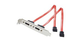 ESATAPLATE2, 2 Port SATA to eSATA Slot Plate Bracket 120 mm Red, StarTech.com