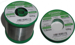 TC KRISTALL 400, 810037, Solder wire Sn99/Cu1 100 g 1.2 mm, Stannol