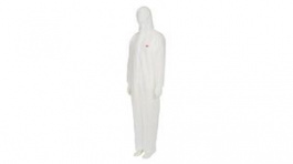 4500WXL, Protective Coverall, XL, Polyester/Polypropylene / Polyethylene Laminate, White, 3M