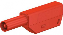 22.2658-22, Stackable Banana Plug \x1a4mm Red 32A 1kV Gold-Plated, Staubli (former Multi-Contact )