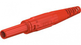 66.9155-22, In-Line Safety Socket 4mm Red 32A 1kV Nickel-Plated, Staubli (former Multi-Contact )