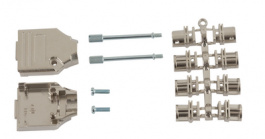 MHDTZK9-RA-HI-K, D-Sub metal hood Poles 9, MH Connectors