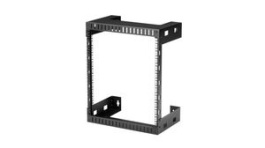 RK12WALLO, 2-Post Open Frame Rack, 12U, Steel, 90kg, Black, StarTech.com