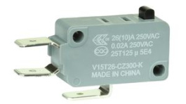 V15T26-CZ300-K, Микропереключатель; без рычага; SPDT; 16A/250ВAC; ON-(ON); 1; IP40, Honeywell